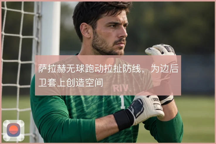 萨拉赫无球跑动拉扯防线，为边后卫套上创造空间